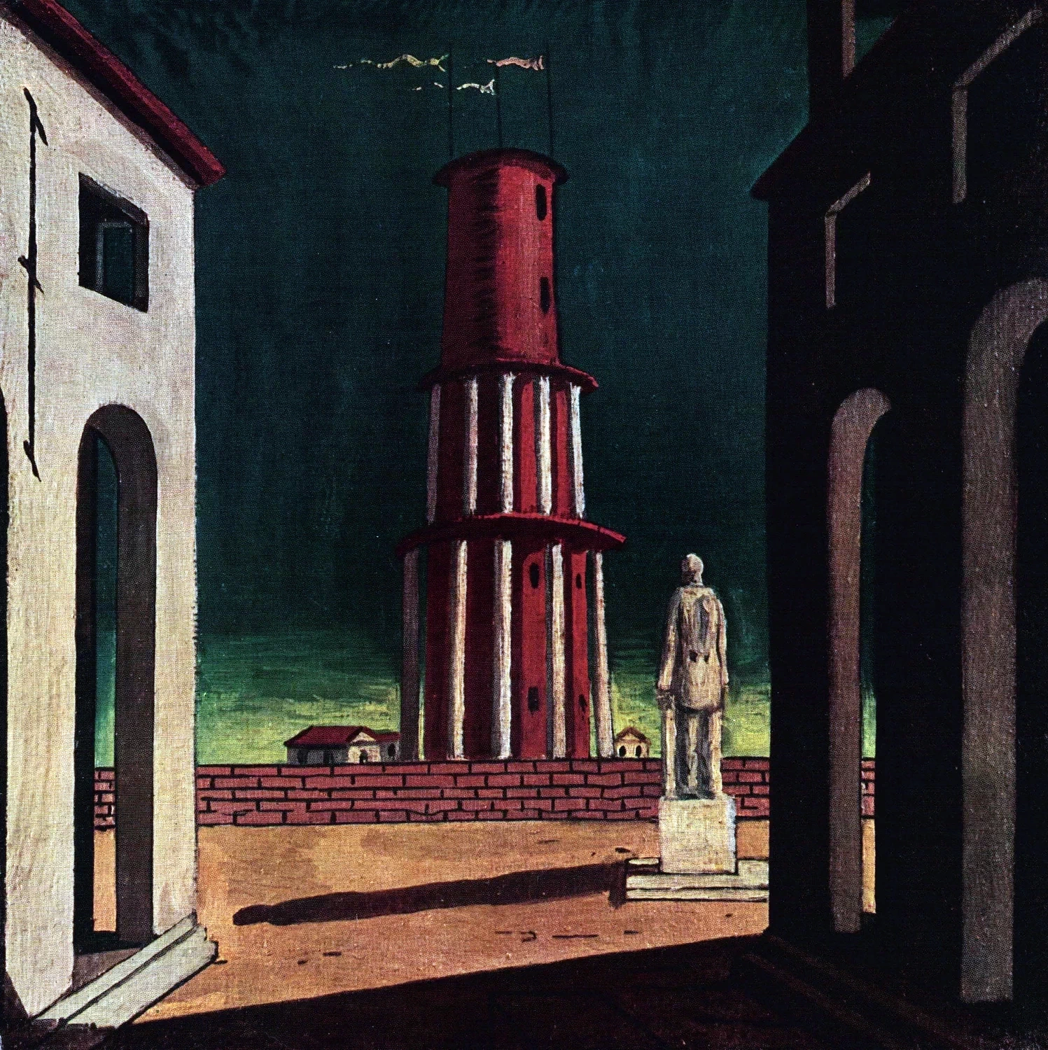 Giorgio De Chirico - La grande torre, 1914, ex collezione Pietro Feroldi